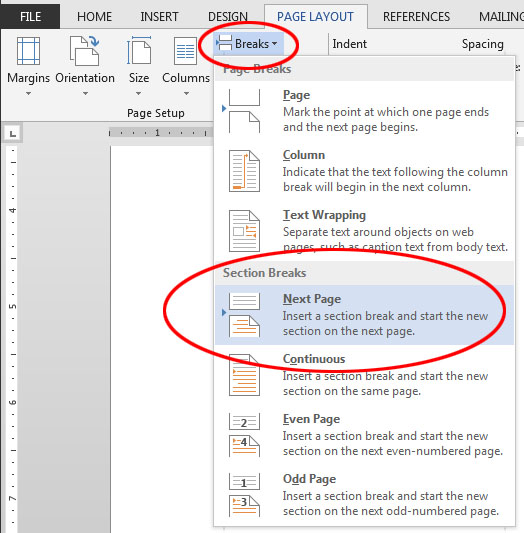 get continuous page numbers in word for mac 2016